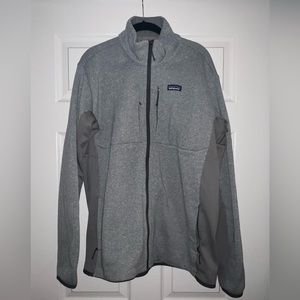 Mens XL Grey Patagonia Better Sweater Full Zip-up — worn ONCE